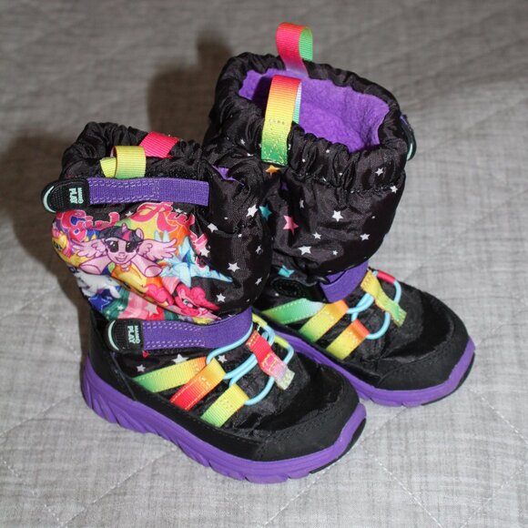 🍁5/$25🎃 Stride Rite Size 5.5 My Little Pony Sneaker Boots - Picture 1 of 4
